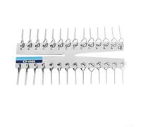 CT1101 Stainless Steel Capillary Tube Gauge for Measuring Inner and Outer Diameters in Metric and for Imperial Units, 0.5mm to 12mm OD and 0.007mm to 2mm ID, Tool for Engineers and Technicians