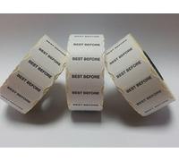 CT4 26mm x 12mm Price Gun Labels - Printed 'Best Before' - 30 Rolls / 45,000 Labels
