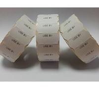 CT4 26mm x 12mm Price Gun Labels - Printed 'USE by' (Freezer Adhesive)- 30 Rolls / 45,000 Labels