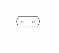 CT4 26mm x 12mm Sato Kendo 26 / Samark 26 Price Gun Labels White 30 Rolls 45,000 Labels