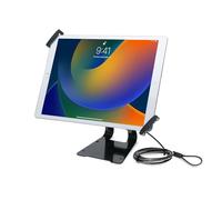 CTA Digital Adjustable Anti-Theft Security Grip & POS Stand for iPad Pro 9.7/10.5/12.9, iPad (2017), iPad Air, and 9.7-13 Inch Tablets