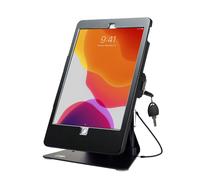 Desktop Anti-Theft POS Stand - CTA Kiosk POS Stand with Stylus, Tether, and Aluminum Enclosure for iPad 7th/ 8th/ 9th Gen 10.2-inch - Air 3 - Pro 10.7-inch and More - Black (PAD-DASB10)