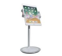 Desktop Tablet Stand - CTA Adjustable Desktop Tablet Stand with Sturdy Weighted Metal Base and 360-Degree Rotation Headpiece - Compatible with Smartphones and Tablets 4.7-12.9 Inches (PAD-HADTS)