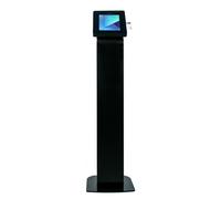 Premium Kiosk Floor Stand - CTA Locking Floor Stand Kiosk - IPad 10th Gen 10.9-Inch - IPad 7/8/9 Gen 10.2-Inch - IPad Pro 11" - IPad 5/6 Gen - Surface Go - Galaxy Tab S5E & More - Black (PAD-PARAF)