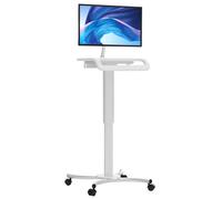 CTA Digital QPAD-HRSWV multimedia cart/stand White Flat panel Multimedia stand