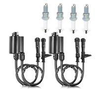 CTAB Ignition Coil Pack & Spark Plug + Cap For H0nda Shadow ACE Aero Spirit 750 VT750 C DC CD 1998-2019