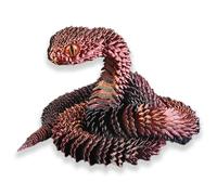 CTALBFF 3D Printed Snake - 45CM Articulated Plastic Fidget Snake Figurine - Home Office Decor and Executive Desk Toys - Gifts for Adults and Kids