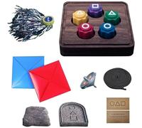 CTALBFF Gonggi Korean Game Set Fun Traditional Korean Games Set of 5 Korean Jacks Korean Folk Game Jebi Chagi Gong-gi Biseokchigi Paeng-y DDAKJI Perfect for Family Travel Party Gifts for Kids Adults