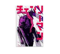 CTATOGE Chainsaw Man Anime Poster Canvas Painting Wall Art Picture Home Decor Print For Bedroom Living Room 16x24inch(40x60cm) Unframe-style