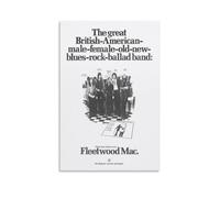 CTATOGE Fleetwood Poster Mac Art Poster Canvas Painting Wall Art Picture Home Decor Print For Bedroom Living Room 12x18inch(30x45cm) Unframe-style