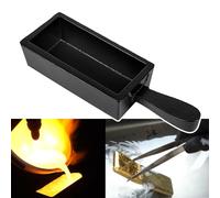 CTcar Cast Iron Ingot Mold for 100oz Gold Bars, Bread, Cast Iron, Ideal for Custom Melting, Casting, Refining Gold, Silver, Copper, Aluminum, Brass, Precious Metals