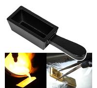 CTcar Cast Iron Ingot Mould for 25 Ounce Gold Bar Bread Cast Iron Ideal for Individual Melting, Casting, Melting, Finishing Gold, Silver, Copper, Aluminum, Brass, Precious Metals