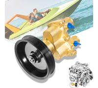 CTcar New Impeller Water Pump for Mercury Mercruiser 4.3, 5.0, 5.7, 6.2. Replaces 8M0137216, 46-862914T10, 46-8M0118067, 46-862914T3, 46-8M0122655 Sterndrive with belt driven impeller