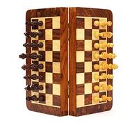 CTCOIJRN Chess Game Set Chess Set Chess Board Set Folding Travel Chess Set Game Board,Crafted Chess Pieces Portable Magnetic Wooden Chese Chess Board Game Chess Game(25 * 25 * 2cm)