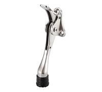 CTCOIJRN Door Stopper Doorstops Single Foot Kickstand Door Stopper,Heavy Duty Spring Lever Rubber Tip Kickdown Door Stop,Screw Mounted(Wooden)