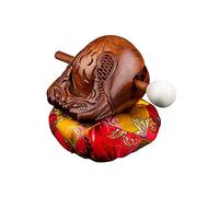 CTCOIJRN Wooden Fish,Wooden Drum Temple Block Zen Drum with Mat 3.5inch,4inch(3.5inch)