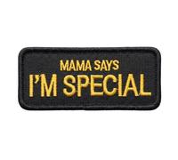 Ctctoo Mama Says I'm Special Velcro Patch - Premium Embroidered Tactical Patches with Hook and Loop Fastener, Durable Morale Appliques for Backpacks, Jackets, Hats, Dog Harnesses and Military Vests