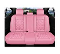 CTCYWLWAYZ Car Seat Cover For VW For Touran For Variant For Magotan For Jetta For Passat For Golf For Polo For Tuareg Universal Leather Car Seat Covers(Pink rear)