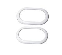 CTCYWLWAYZ Interior Door Handles Interior Door Handle Bowl Decoration Frame Stickers For Smart 453 For Fortwo(White)