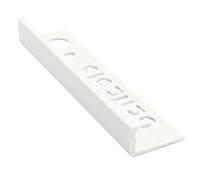 CTD Genesis ESP120 01 L Shaped Tile Trim 2.5mtr x 12mm White PVC
