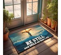 CTDF Autumn Door Mats Outdoor Be Still And Smile: Finding Peace Amidst Life'S Waves Doormat Front Doormat Fun Door Mat(40X60CM)