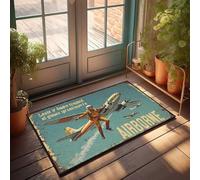 CTDF Door Decorations For Bedroom Airborne Adventure: A Skydiver'S Journey Above The Skies Doormat Holiday Rug Spring Doormat Outdoor Entrance(50X80CM)
