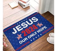 CTDF Doormat Cool Door Jesus 2024 Our Only Hope | Ultra Bath Washable Anti-fatigue Carpet Ideal For Garage Home Decor(50X80CM)