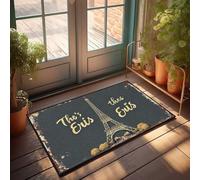 CTDF Doormat Outdoor Entrance Funny The Eiffel Tower: A Parisian Icon Doormat Desk Floor Mat Outdoor Doormat(40X60CM)