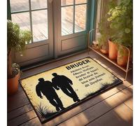 CTDF Doormats For Outdoor Entrance Home Funny Brothers Walking Together: A Heartfelt Tribute To Friendship And Doormat Welcome Mat Classroom Door Mat Indoor Entrance(40X60CM)