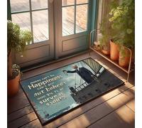 CTDF Entrance Mat Indoor Money Can'T Buy Happiness: A Journey On The Path Of Contentment Doormat Decorations For The Kitchen Basement Decor(65X90CM)