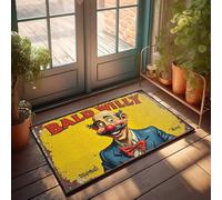 CTDF Fall Outdoor Rug For Front Door Bald Willy: The Clown With The Big Smile Doormat Garage Accessories For Man Cave Gifts For Home Dec(40X60CM)