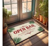 CTDF Fall Outdoor Rug For Front Door Open Bar To Good Times: A Tropical Celebration Doormat Garage Accessories For Man Cave Gifts For Home Dec(65X90CM)