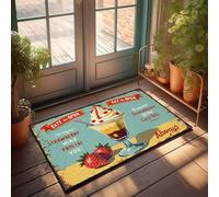 CTDF Fall Outdoor Rug For Front Door Strawberry Wine Parfait: A Sweet Treat For All Ages! Doormat Garage Accessories For Man Cave Gifts For Home Dec(40X60CM)
