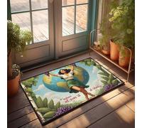 CTDF Farm Bath Mat Adani Al San'D: Celebrating Italian Heritage With Grapes Around T Doormat Porch Rugs Outdoor Waterproof Out Door Mat Outdoor(40X60CM)