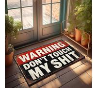 CTDF Farm Bath Mat Rustic Warning Sign: Don'T Touch My Stuff Doormat Porch Rugs Outdoor Waterproof Out Door Mat Outdoor(65X90CM)