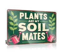 CTDF Funny Bar Signs For Home Bar Plants Are My Soil Mates: A Gardener'S Devotion Tin Sign Vintage Bar Decor Bro Cave Sign(30X40CM)