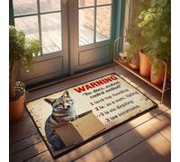 CTDF Home Sweet Home Rug Fox In Box: A Hilarious Warning Sign Mischief Doormat Indie Room Decor Absorbent Door Mat Indoor(50X80CM)