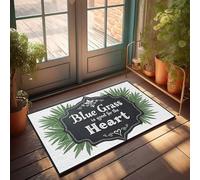 CTDF Kitchen Farmhouse Rug Blue Grass Benefits: A Heart-Healthy Lifestyle Explained Doormat Vintage Decor Outside Decor For Porch(65X90CM)