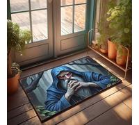 CTDF Mat In House Dark Wizard In The Enchanted Forest Doormat Weather Mats For House Emo Room Decor(50X80CM)