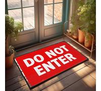 CTDF Men Decor Warning: Restricted Area - No Entry Allowed Doormat Funny Decor For Bar Funny Room Decor(40X60CM)