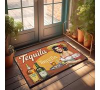 CTDF Outdoor Door Mats For Home Entrance Tequila Time: A Vibrant Celebration With Lime And Style Doormat Funny Bar Decor Fall Outside Door Mats(40X60CM)