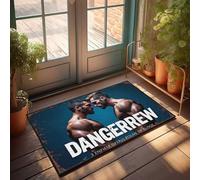 CTDF Outdoor Doormat Dangerous Rivalry: The Ultimate Face-Off Doormat Indoor Doormat Rustic Kitchen Rugs(65X90CM)