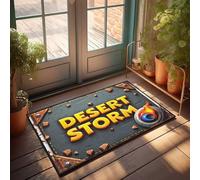 CTDF Personalized Welcome Mat Desert Storm: A Fiery Adventure In The Sand Dunes Doormat Doormat Outdoor Entrance Retro Decor(50X80CM)