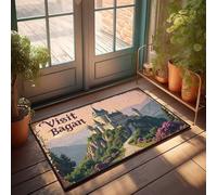 CTDF Stuff For Boys Room Visit Bagan: A Fairytale Castle Amidst Scenic Mountains Doormat Indoor Welcome Mat Outdoor Winter Rug(40X60CM)