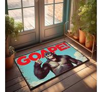 CTDF Summer Floor Mat Goape! The Mighty Gorilla Doormat Camper Decorations For Inside Large Outdoor Door M(40X60CM)