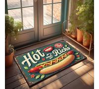 CTDF Summer Floor Mat Hot And Rich: A Deliciously Savory Delight For 5 Cents! Doormat Camper Decorations For Inside Large Outdoor Door M(50X80CM)