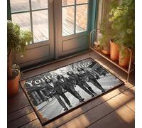 CTDF Summer Front Door Mat Four Stylish Men Walking Down The Street: 'You'Re Strange' Doormat Spring Outdoor Mat Fall Kitchen Rugs And Mats(40X60CM)