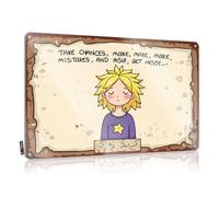 CTDF Tin Signs For Bar Embrace Creativity: Take Chances, Make Mistakes, Get Messy! Tin Sign Funny Desk Signs Funny Signs For Office(30X40CM)