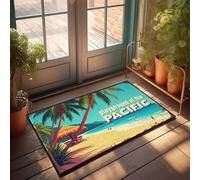 CTDF Welcome Mats Outdoor Funny Playground Of The Pacific: A Tropical Paradise Doormat Small Outdoor Mat Farmhouse Bath Mat(50X80CM)