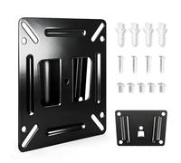 CTDMJ TV Wall Bracket Mount for Most 14-24“ LED, LCD, OLED Flat Screen TVs and Monitors with VESA Up to 100x100mm, Ultra Slim Single Monitor Wall Mount Bracket up to 22lbs